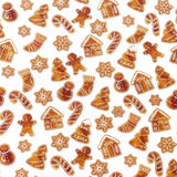 Papel para Envolver Regalos Navideño, Galletas de Jengibre, Color Blanco