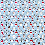 Papel para Envolver Regalos Navideño, Muñeco de Nieve, Color Azul
