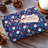 Papel para Envolver Regalos Navideño, Diseño Santa Claus