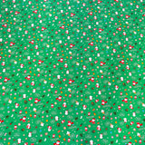 Papel para Envolver Regalos Navideño, Personajes, Color Verde