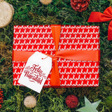 Papel para Envolver Regalos Navideño, hohoho, Color Rojo