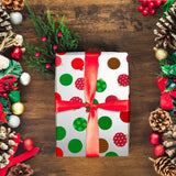 Papel Navideño para Envolver Regalos, Diseño Esferas