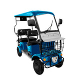 Kiwo, Vehículo Eléctrico con Techo, Modelo BTY001, Color Azul Metálico