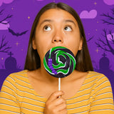 Paleta de Caramelo, Araña, Color Verde, Halloween