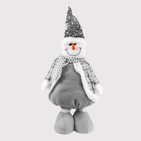 Muñeco de Nieve Expandible, Color Gris