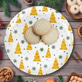 Plato de Plástico Navideño, Diseño Pino