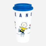 Termo, Diseño Navideño, Peanuts, Color Azul, 473 ml