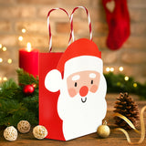Bolsa de Regalo Navideña, Santa, Color Rojo