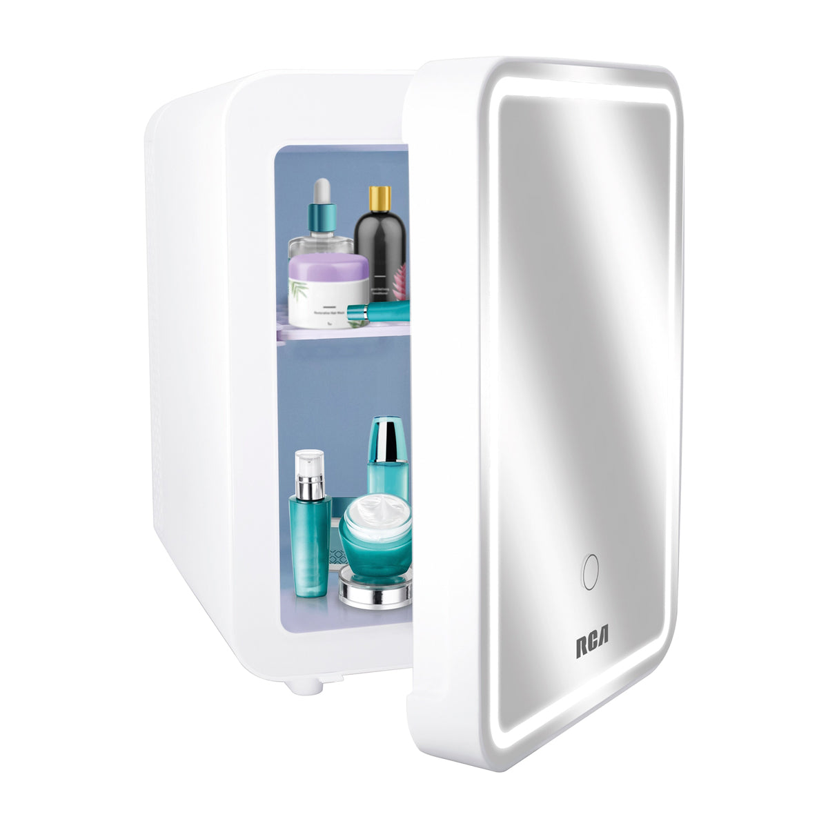 Mini Refrigerador, RC-4E, RCA, Color Blanco con Espejo