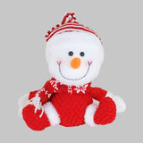 Peluche Navideño, Snowman, Color Rojo