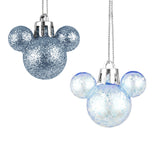 Esferas NavideÃ±as en Forma de Mickey, 8 pzas, Color Azul