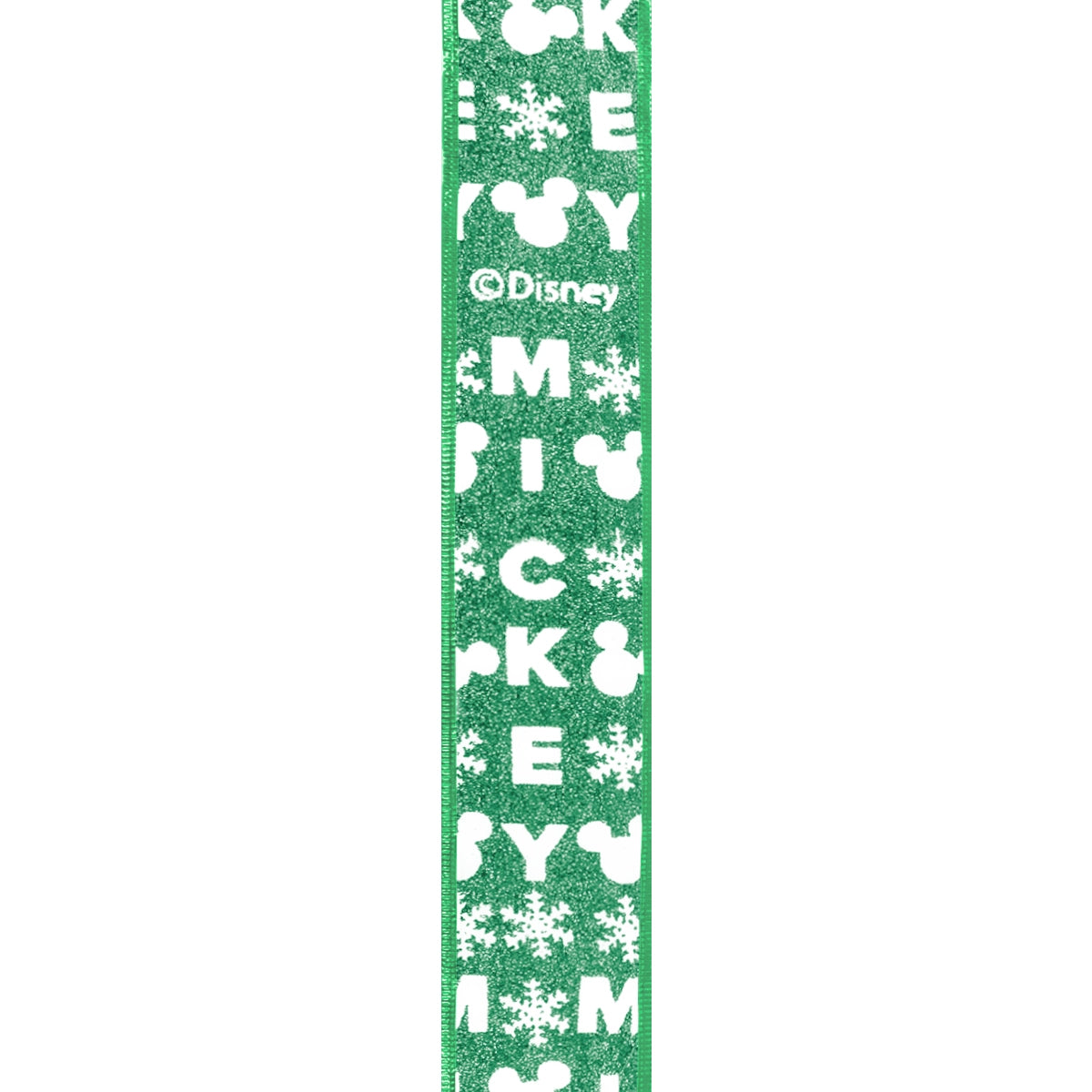Listón Navideño, Mickey, Color Verde