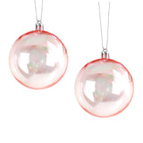 Esferas Navideñas, Iridiscente, 2 pzas