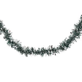 Guirnalda Navideña, Color Verde, Tinsel Plata