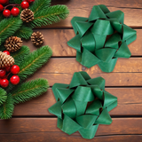 Moños para Regalo, Kraft, Color Verde