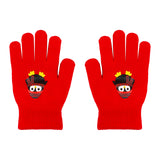 Guantes Navideños, Color Rojo, Pingüino