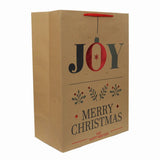 Bolsa de Regalo Navideña, Joy, Acabado Brillante
