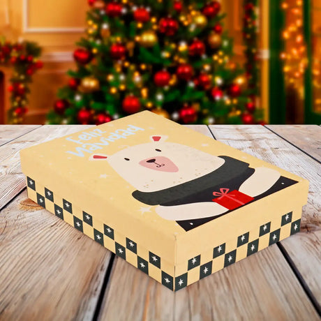 Caja de Regalo Navideña, Feliz Navidad, Oso Polar