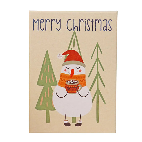 Caja de Regalo Navideña, Merry Christmas, Snowman