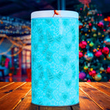 Lata Galletas Navideñas, Cilindro, Color Azul, 300 gr