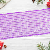 Listón Navideño Mesh, Color Morado