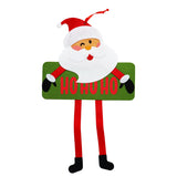 Decoración de Puerta, Fieltro, Santa Claus