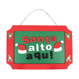 Decoración Colgante Navideña, Santa Alto Aqui