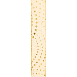 Listón Navideño, Color Dorado, Ribbon