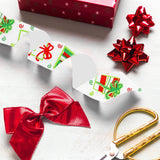 Listón Navideño, Regalos, Color Blanco