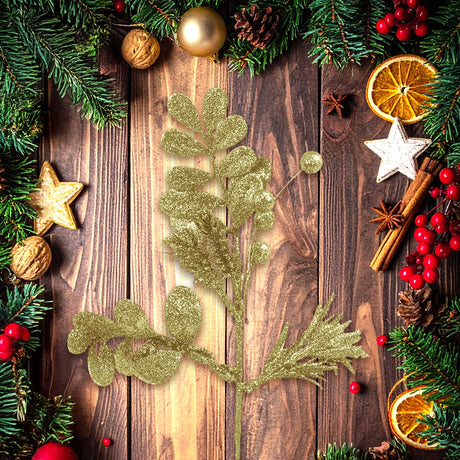 Follaje Navideño Brillante, Planta, Color Oro