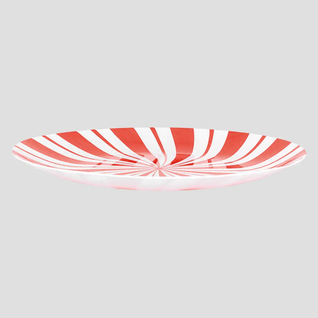 Plato de Plástico Navideño, Diseño Caramelo