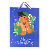 Bolsa de Regalo Navideña, Merry Christmas, Color Azul