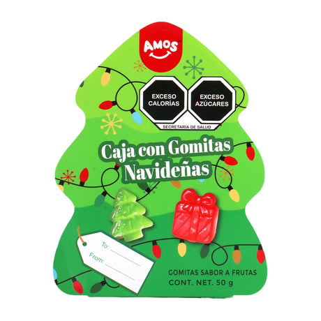 Gomitas NavideÃ±as en Forma de Ãrbol y Regalo, 50 gr