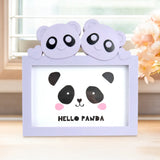 Portarretrato Panda, Color Morado