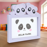 Portarretrato Panda, Color Morado