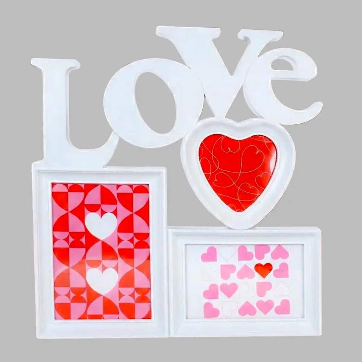 Portarretrato, DiseÃ±o Love, Color Blanco