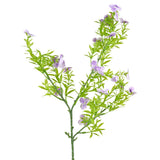 Rama de Follaje Artificial con Flores, Color Morado