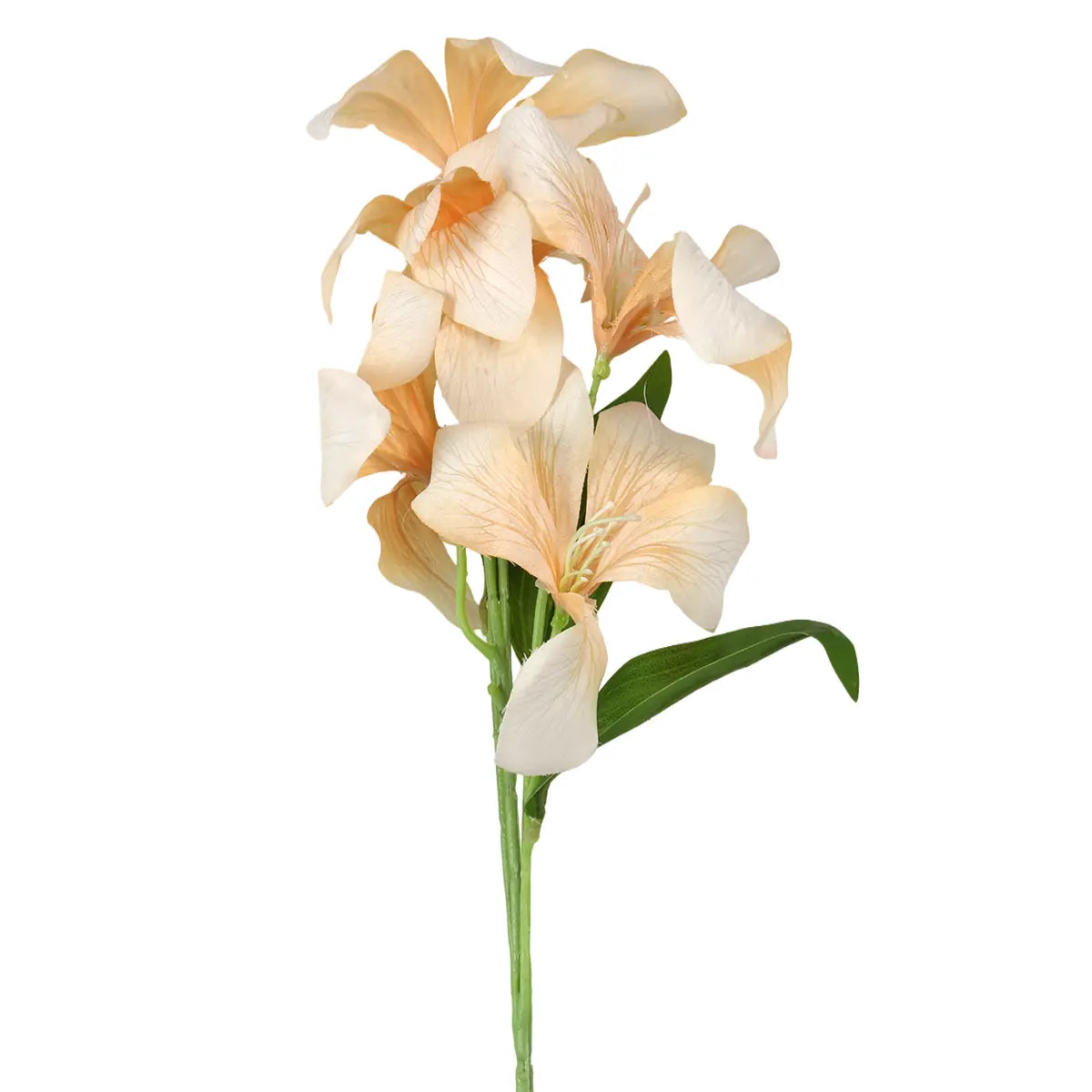 Horquidea, 6 Flores Artificiales, Color Amarillo