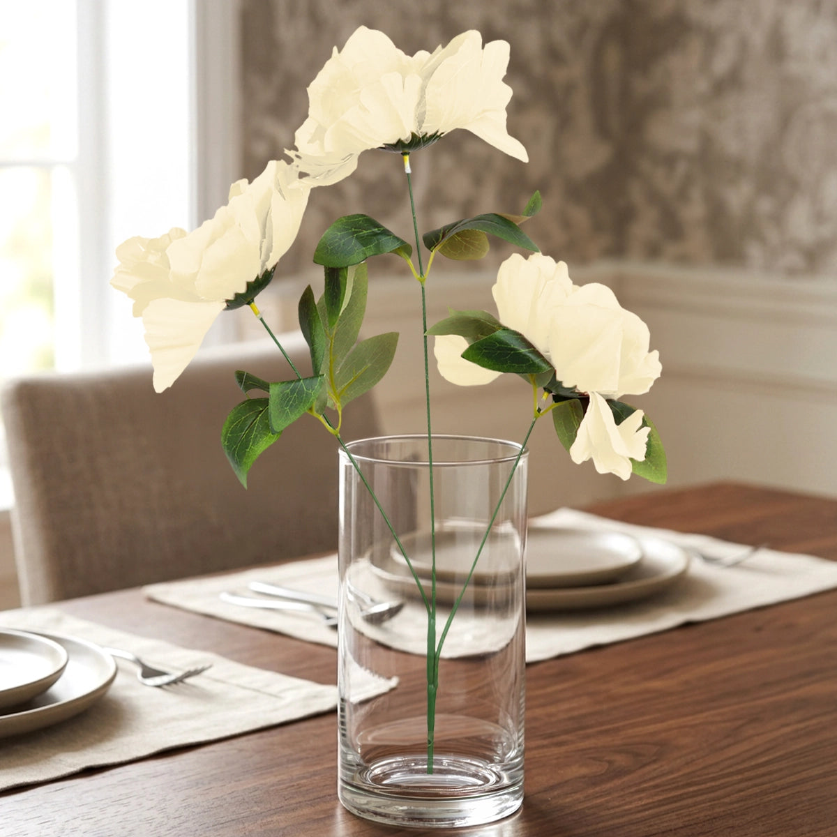 26 03AA FLOR EN RAMO PEONIA COLORESCREM