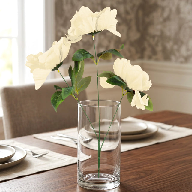 26 03AA FLOR EN RAMO PEONIA COLORESCREM