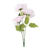 Peonia, 3 Flores Artificiales, Color Rosa