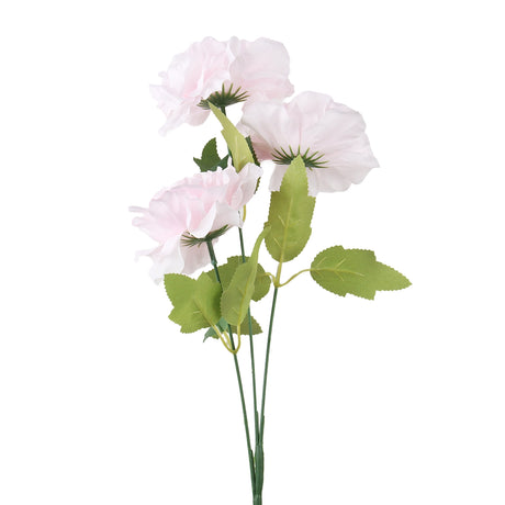 Peonia, 3 Flores Artificiales, Color Rosa