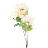 Peonia, 3 Flores Artificiales