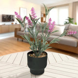 Lavanda Artificial con Maceta, Color Rosa