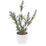 Lavanda Artificial con Maceta