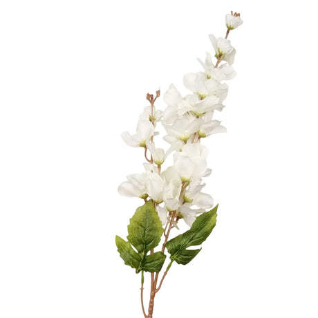 Gardenia, 8 Flores Artificiales, Color Blanco