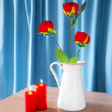 Rosas Artificiales, Color Rojo, 3 pzas