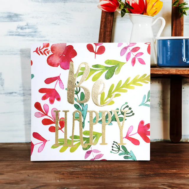 Be Happy, Canvas Decorativo