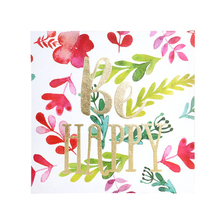 Be Happy, Canvas Decorativo