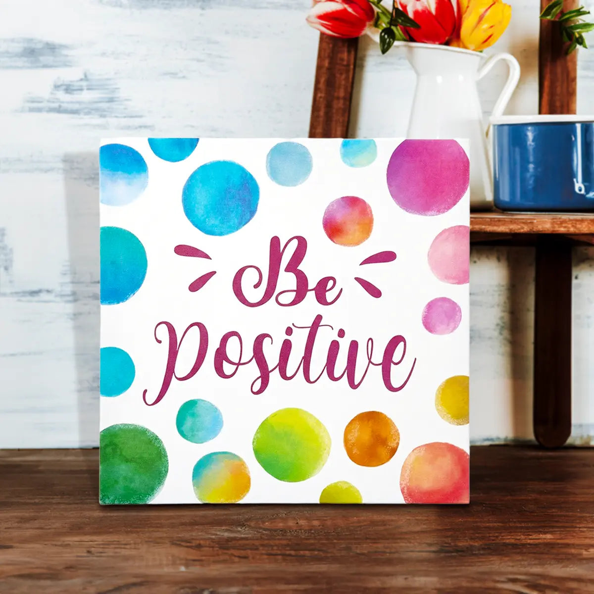 Be Positive, Canvas Decorativo